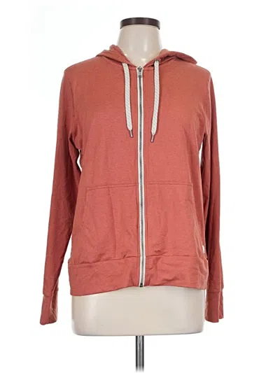 Pre-owned Vuori Zip Up Hoodie In Orange