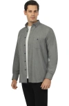 Vustra Coastal Slate Button-down Shirt In Grey