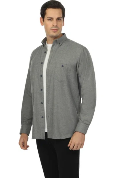 Vustra Coastal Slate Button-down Shirt In Grey