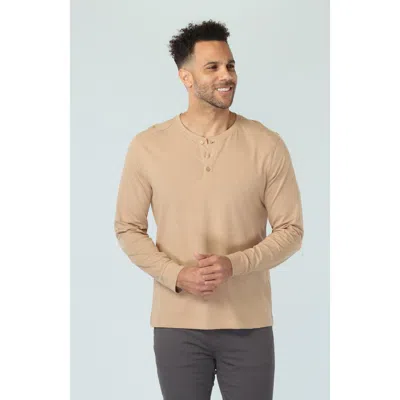 Vustra Gilded Beige Long Sleeve Henley