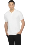 Vustra Knit Short Sleeve Polo In White