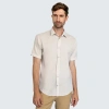 Vustra Sandcastle Short Sleeve Shirt In Beige In Light Beige