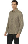 Vustra Mammoth Woods Plaid Button-down Shirt In Olive