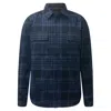 Vustra Men's Blue / Black Boulder Haven Overshirt In Blue/black