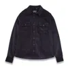 Vustra Men's Blue Corduroy Navy Shacket In Blue