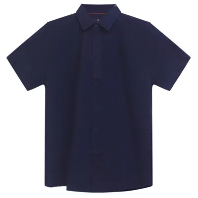 Vustra Men's Blue Indigo Linen Shirt