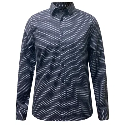 Vustra Men's Blue Starry Trails Button-down Shirt