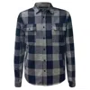 Vustra Men's Blue / White Denali Dawn Overshirt In Blue/white
