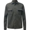 Vustra Men's Green Everglade Quilted Overshirt In Green