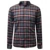 Vustra Men's Grey Ascent Plaid Light Flannel Shirt In Grey