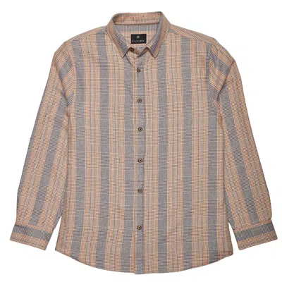 Vustra Men's Khakhi Grey Check In Gray