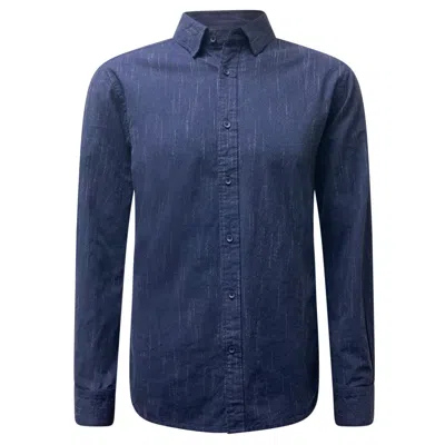 Vustra Men's Storm Blue Button-down Shirt