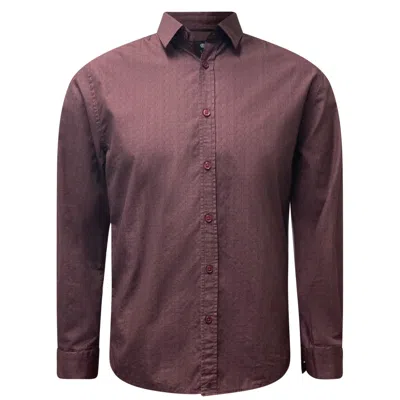 Vustra Men's White Maple Grove Print Button-down Shirt