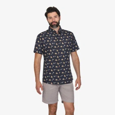 Vustra On The Rocks Button-down Shirt In Blue