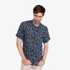 Vustra Printed Linen Shirt In Blue