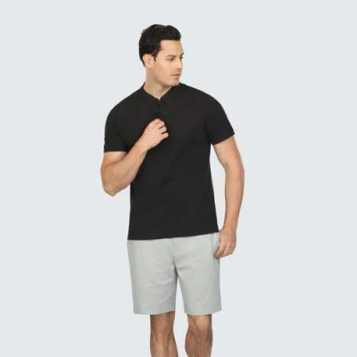 Vustra Short Sleeve Henley In Black