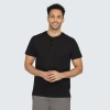 Vustra Short Sleeve Henley In Caviar