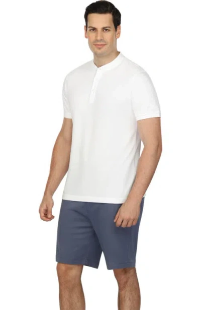 Vustra Short Sleeve Henley In White