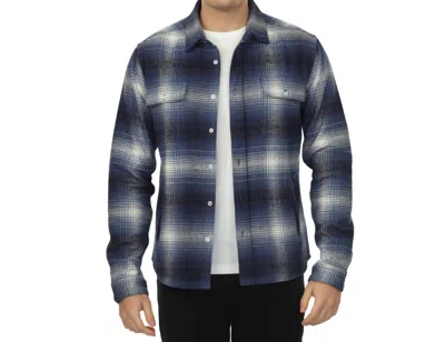Vustra Tahoe Overshirt In Blue Plaid