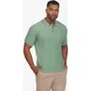 Vustra Textured Knit Polo In Green