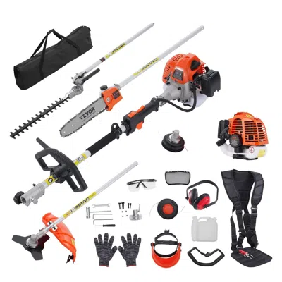 Vvor 26cc 5-in-1 Multi-functional Trimming Tools, Gas Hedge Trimmer, Weed Eater, String Trimmer, Edger, P