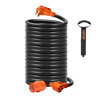 Vvor 50 Ft Rv Extension Cord, 50 Amp, Stw Rv Power Cord, Nema 14-50r Female Nema 14-50p Male Plug, With L In Multi