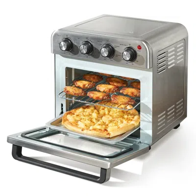 Vvor 7-in-1 Air Fryer Toaster Oven, 18l Convection Oven, 1700w Stainless Steel Toaster Ovens Countertop C