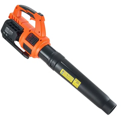 Vvor Cordless Leaf Blower, 20v Powerful Electric Leaf Blower With 2.0ah Battery, Fast Charging & Quiet Op