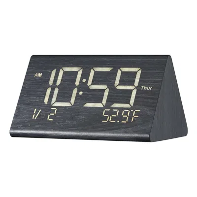Vvor Digital Alarm Clock With Dual Alarm Usb Night Light Desktop Clock Black