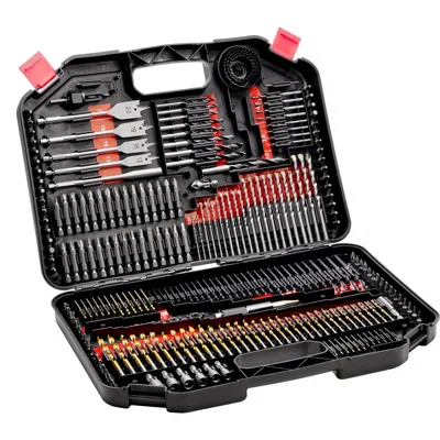Vvor Drill Bit Set, 246 Pieces Drill And Driver Bit Set, Screwdriver Bit Set Suitable For Wood Metal Ceme In Black