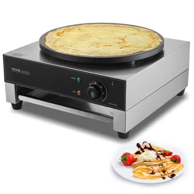 Vvor Electric Crepe Maker, 16-inch Commercial Crepe Machine, 1700w Flat Plate Crepe Griddle, Nonstick Sta