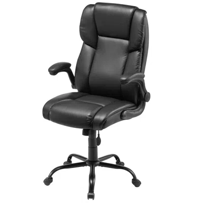 Vvor Executive Office Chair With Lumbar Support, 300lb Capacity Office Chair With Flip-up Armrests & Lumb