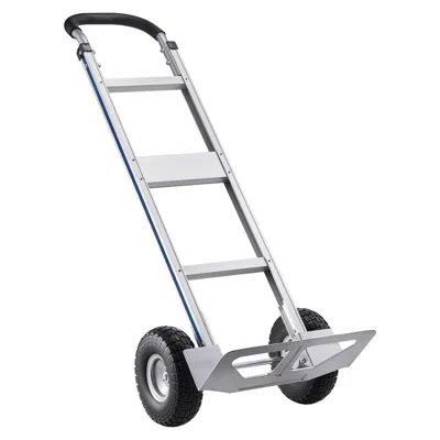 Vvor Hand Truck, 500 Lbs Load Capacity, Heavy-duty Hand Truck Dolly With Non-slip Wheels & Handle, Alumin In Silver