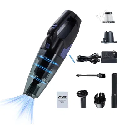 Vvor Handheld Vacuum, Portable Vacuum Cleaner Cordless With Hepa Filter And Brushes, Lightweight Hand Hel In Black