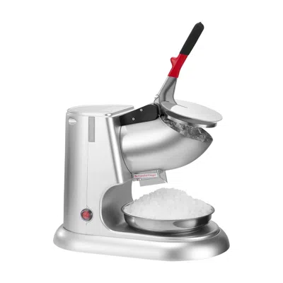 Vvor Ice Crusher Machine, 220lbs Per Hour Electric 4 Blades Snow Cone Maker, Stainless Steel Shaved Ice M