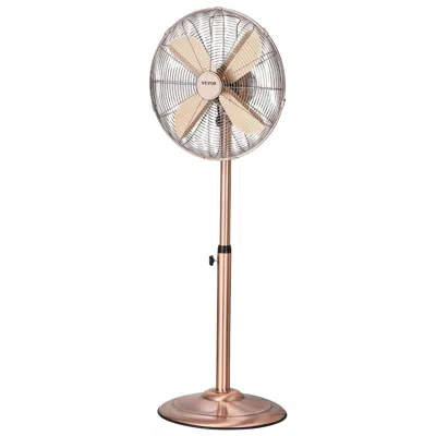 Vvor Industrial Pedestal Fan, 16 Inch 75-degree Oscillating Fan, Height Adjustable Standing Fans With 3 A