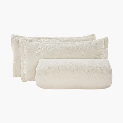 Vvor King Quilt Set, 3-piece Lightwt. Comforter, Cotton King Size Quilt Bedding Set, Beige Bedspreads Wit In Neutral