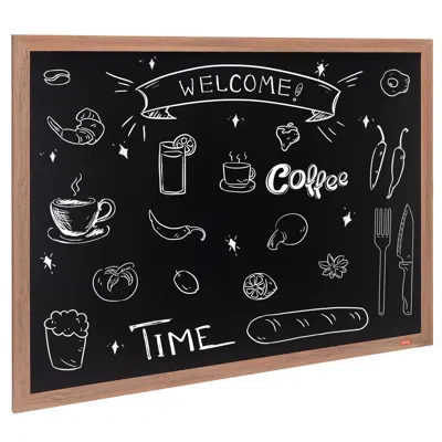 Vvor Magnetic Chalk Board, Hanging Message Signs With Chalks, Vintage Chalkboard Sign, Rustic Brown Frame