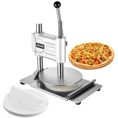 Vvor Manual Pizza Dough Press Machine, 9.5 Inch Pizza Pastry Press Plate, Stainless Steel Bread Presser, 
