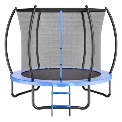Vvor Outdoor Trampoline, 8ft Recreational Trampoline, Astm Approved Trampolines With Enclosure Net & Thic