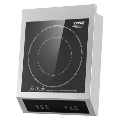 Vvor Portable Induction Cooktop, 1800w Commercial Induction Burner With 9 Temperature Settings, Stainless