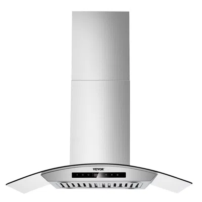 Vvor Range Hood, 30 Inch Chimney-style Ceiling Mount Vent, 800 Cfm Stainless Steel Kitchen Stove Hood Wit
