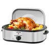Vvor Roaster Oven, 14qt Fast-cooking Turkey Roaster, 150-450°f Adjustable Temperature Electric Roasting P In Gray
