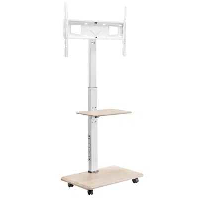 Vvor Rolling Tv Stand, Mobile Tv Cart For 32-70 Inch Screens, 25° Left-right Rotation And Height Adjustab