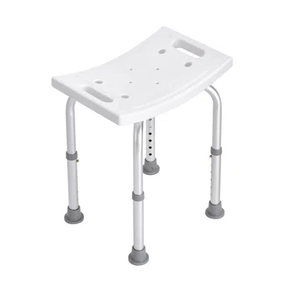 Vvor Shower Chair, Adjustable Height Shower Stool With Built-in Handles, Shower Seat For Inside Shower Or