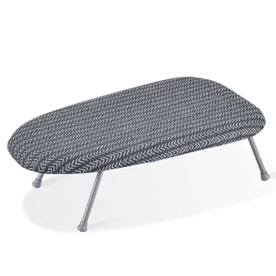 Vvor Tabletop Ironing Board 23.4 X 14.4, Small Iron Board With Heat Resistant Cover And 100% Cotton Cover In Gray