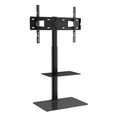 Vvor Tv Stand Mount, Swivel Tall Tv Stand For 32 To 65 Inch Tvs, Height Adjustable Portable Floor Tv Stan