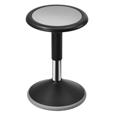 Vvor Wobble Chair, Height-adjustable (15.7-21.7") Active Chair, Flexible Seating Wobble Stool Made Of Pvc In Black