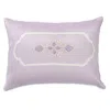 Vvyom Amethyst Embroidered Accent Cushion, 13 X 20 In Purple
