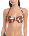 Vyb Frankie Shirred Underwire Bikini Top In Multi